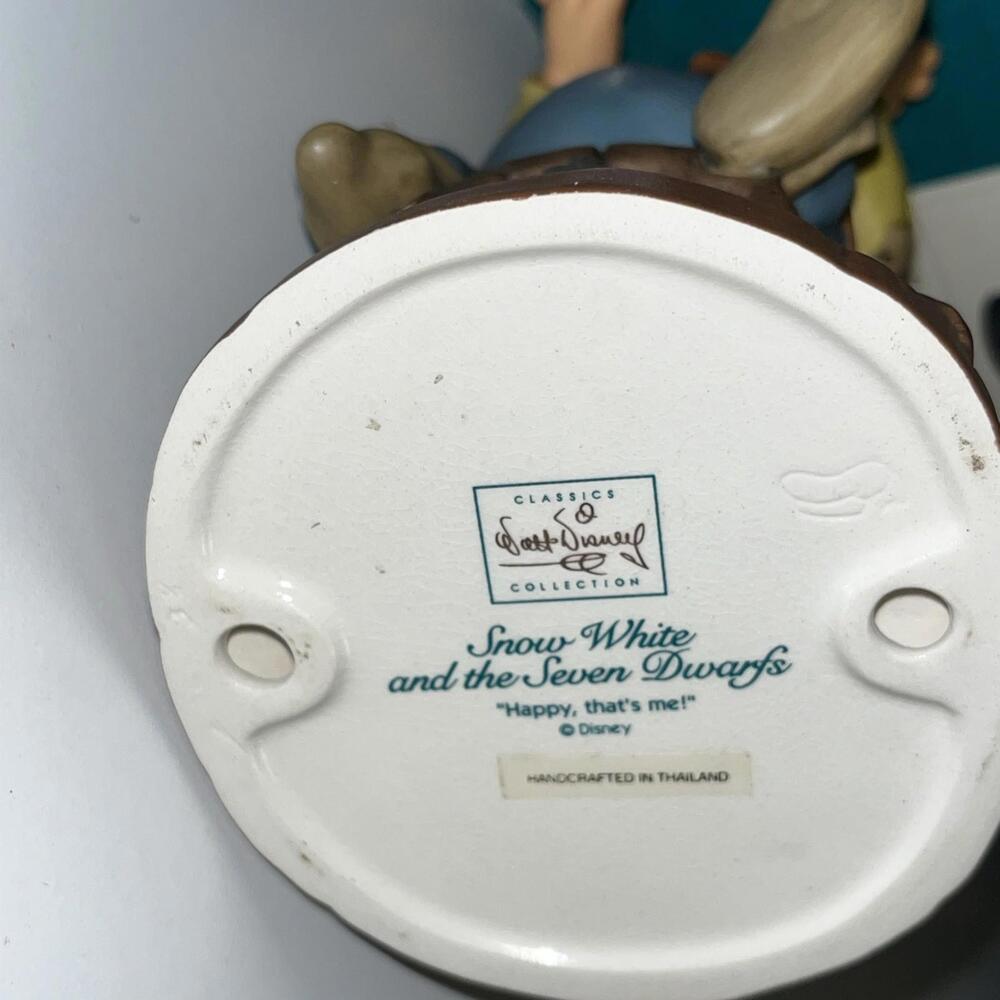 Walt Disney Collection “Happy, that’s me!” Figurine Original Box And COA - Picture 9 of 10